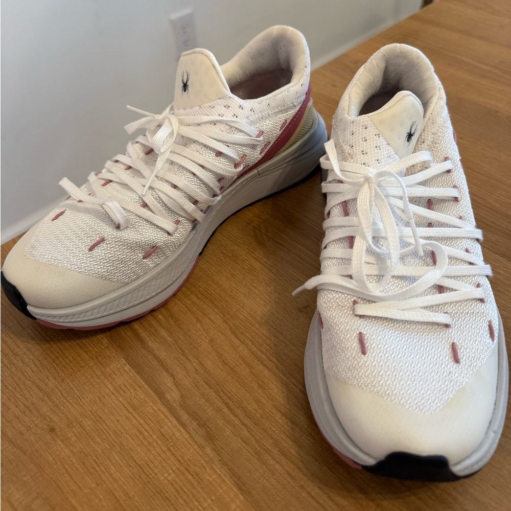 Spyder White and Pink Athletic Shoes